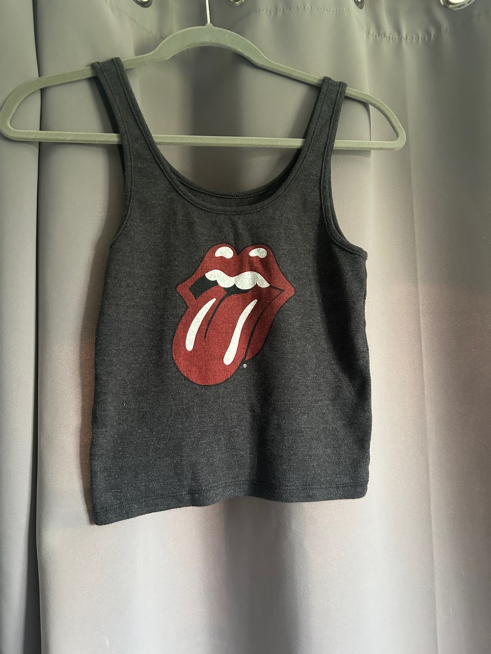 the Rolling Stones Dark Grey Tank